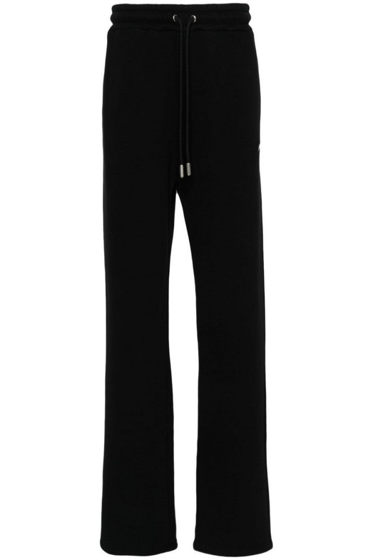 Off-White Black Bandana Arrow Embroidered Cotton Sweatpants