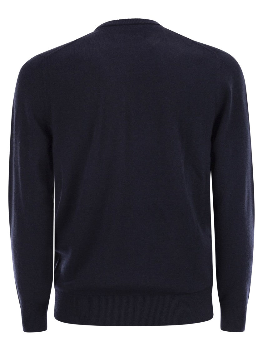 Mc2 Saint Barth Crew Neck Jumper With Chest Embroidery