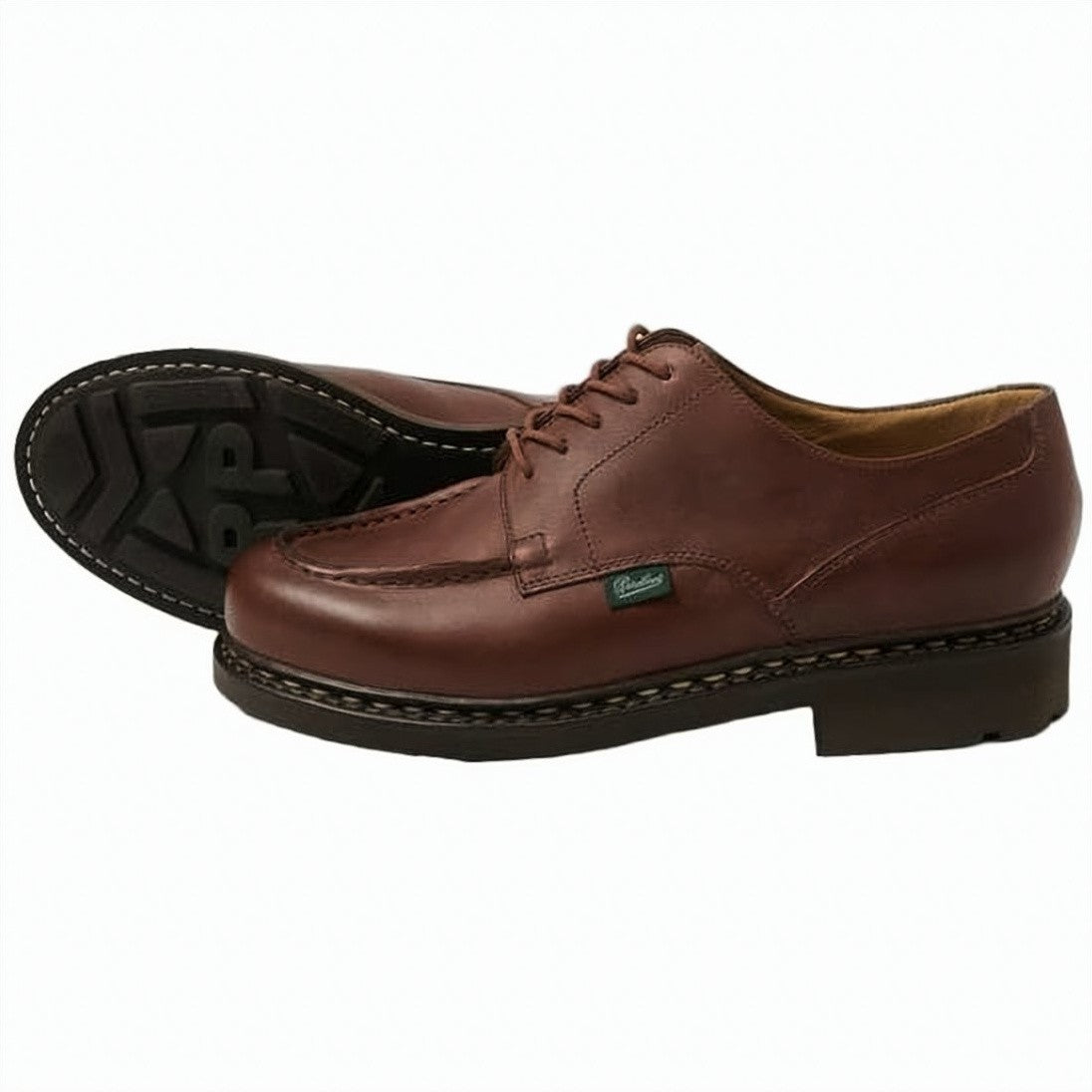 Paraboot Moc Toe Lace-Up Shoes With Durable Rubber Sole