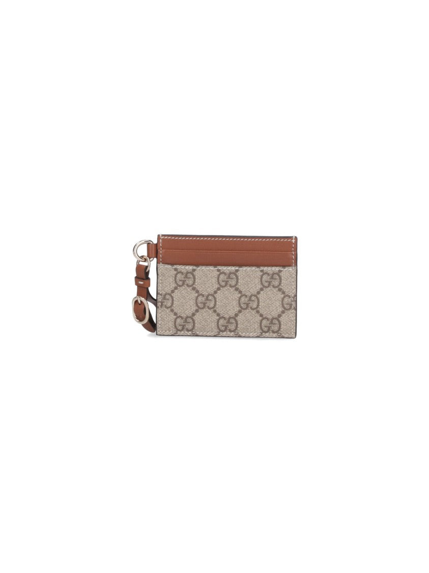 Gucci "Gg Emblem" Card Holder – Beige