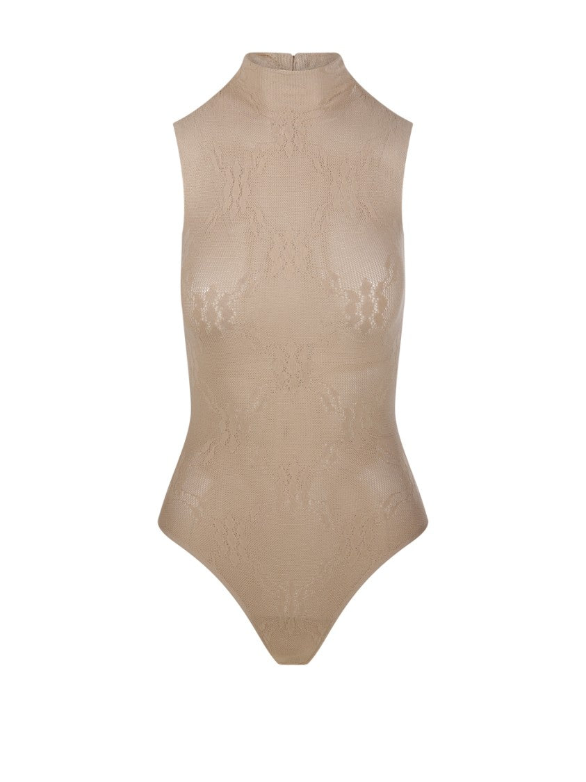 Victoria Beckham Sleeveless High Neck Bodysuit
