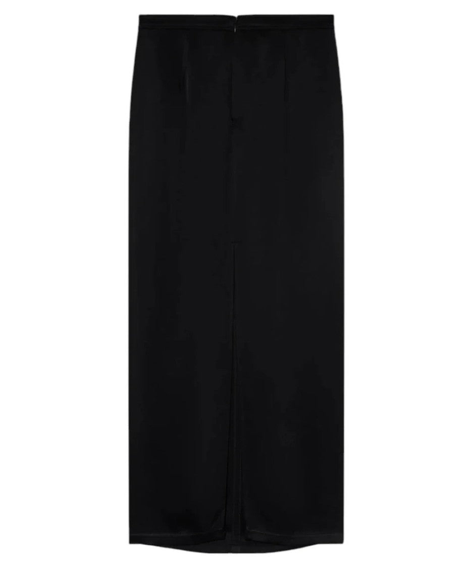 Pinko Black Acetate Skirt