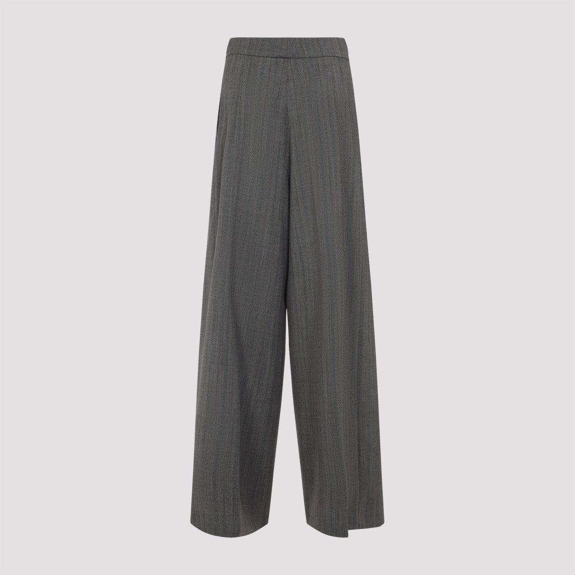 Dries Van Noten Wide-Leg Wool Trousers With High Waist