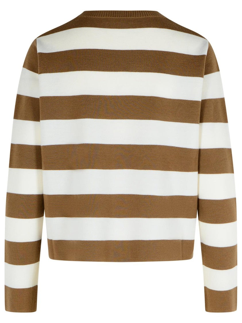 Max Mara 'Viterbo' Virgin Wool Hazelnut Sweater