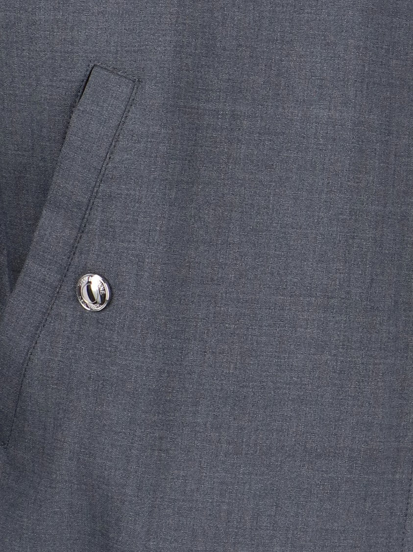 Thom Browne "4-Bar" Bomber Jacket – Grey