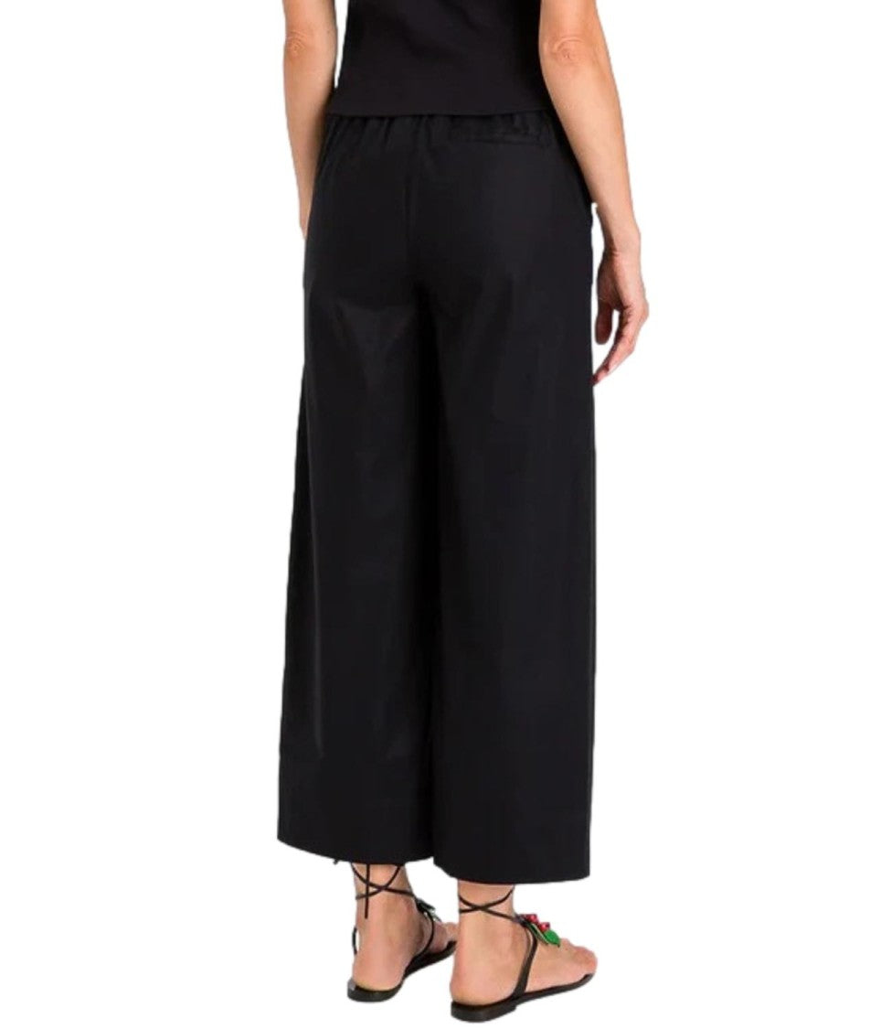 Twin-Set Wide-Leg Pants With Elasticated Back Waistband
