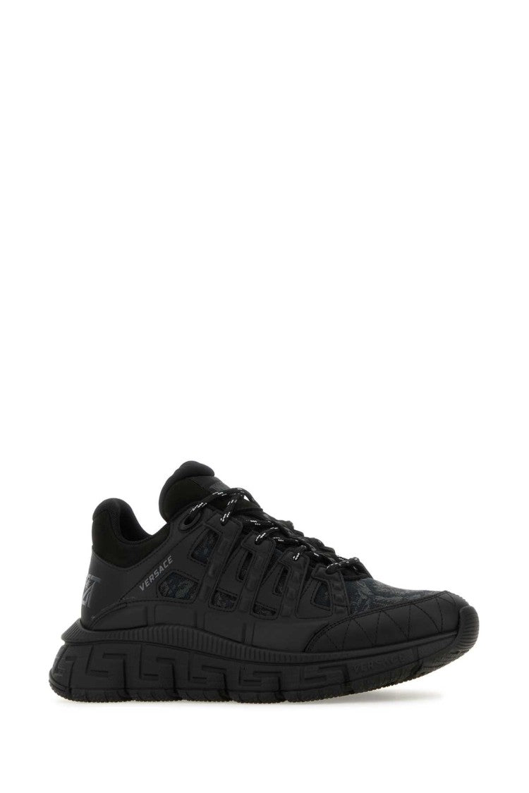 Versace Black Trigreca Baroque Sneakers