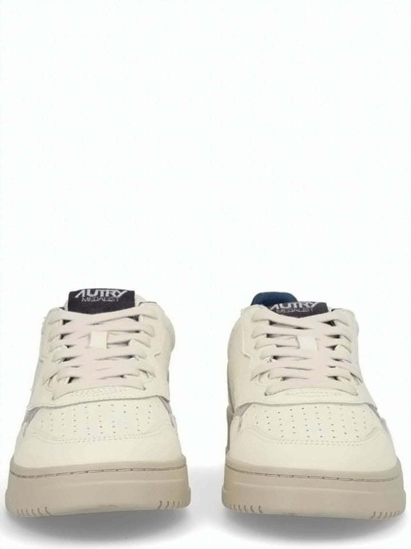 Autry Textured Leather Low-Top Sneakers