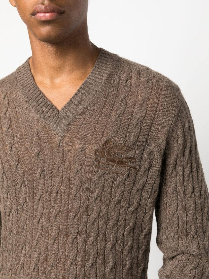 Etro Signature Pegaso Motif Cashmere Jumper