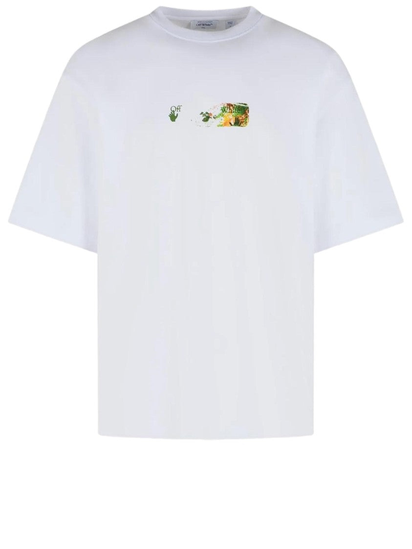 Off-White Spices Arrow Cotton T-Shirt With Artistic Logo Prints