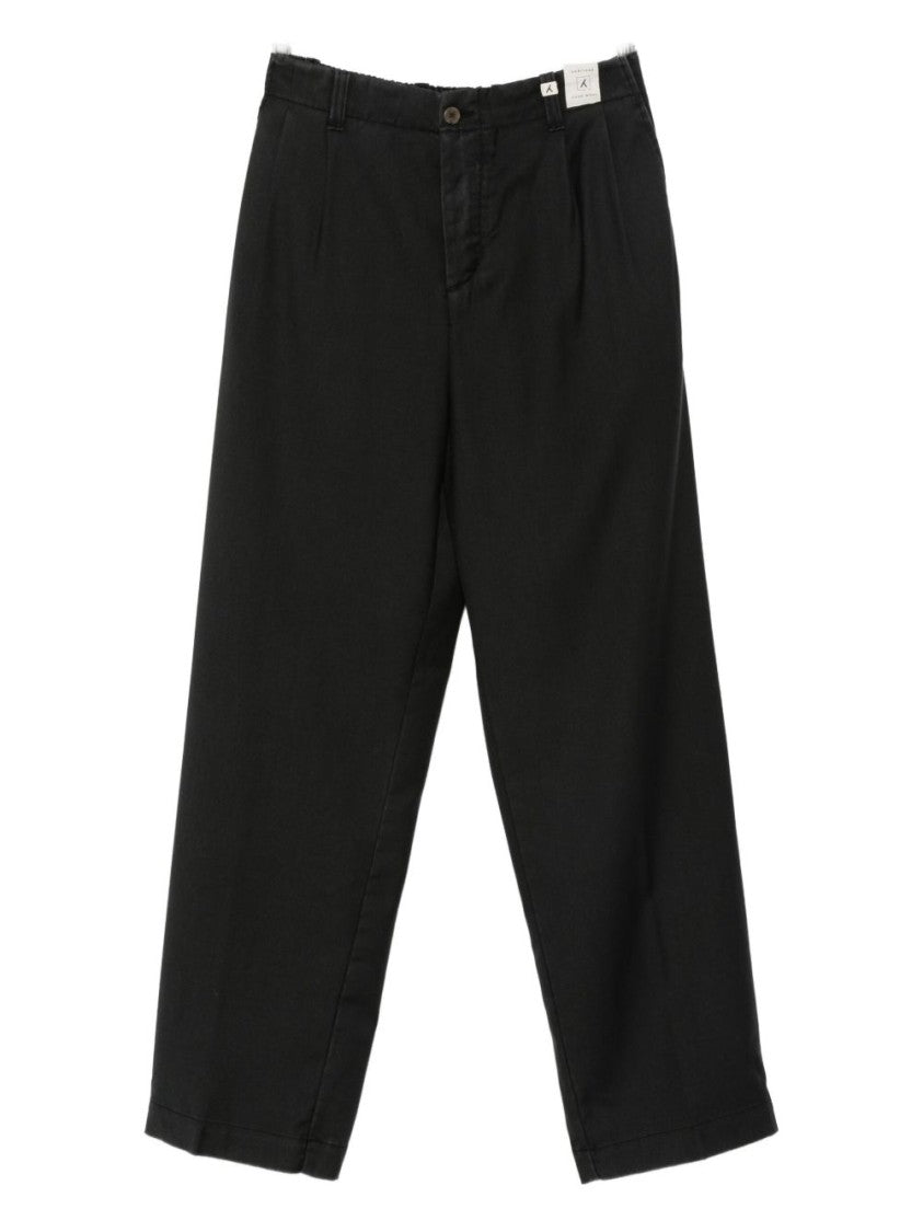 Myths Tailored Fit Black Trousers With Classic Waistband