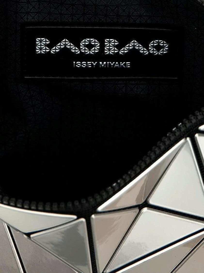 Baobao Geometric Silver Shoulder Bag With Interconnected Triangular Design