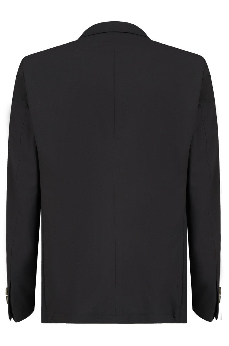 Gazzarrini X Michele Franzese Double-Breasted Black Wool-Viscose Blazer