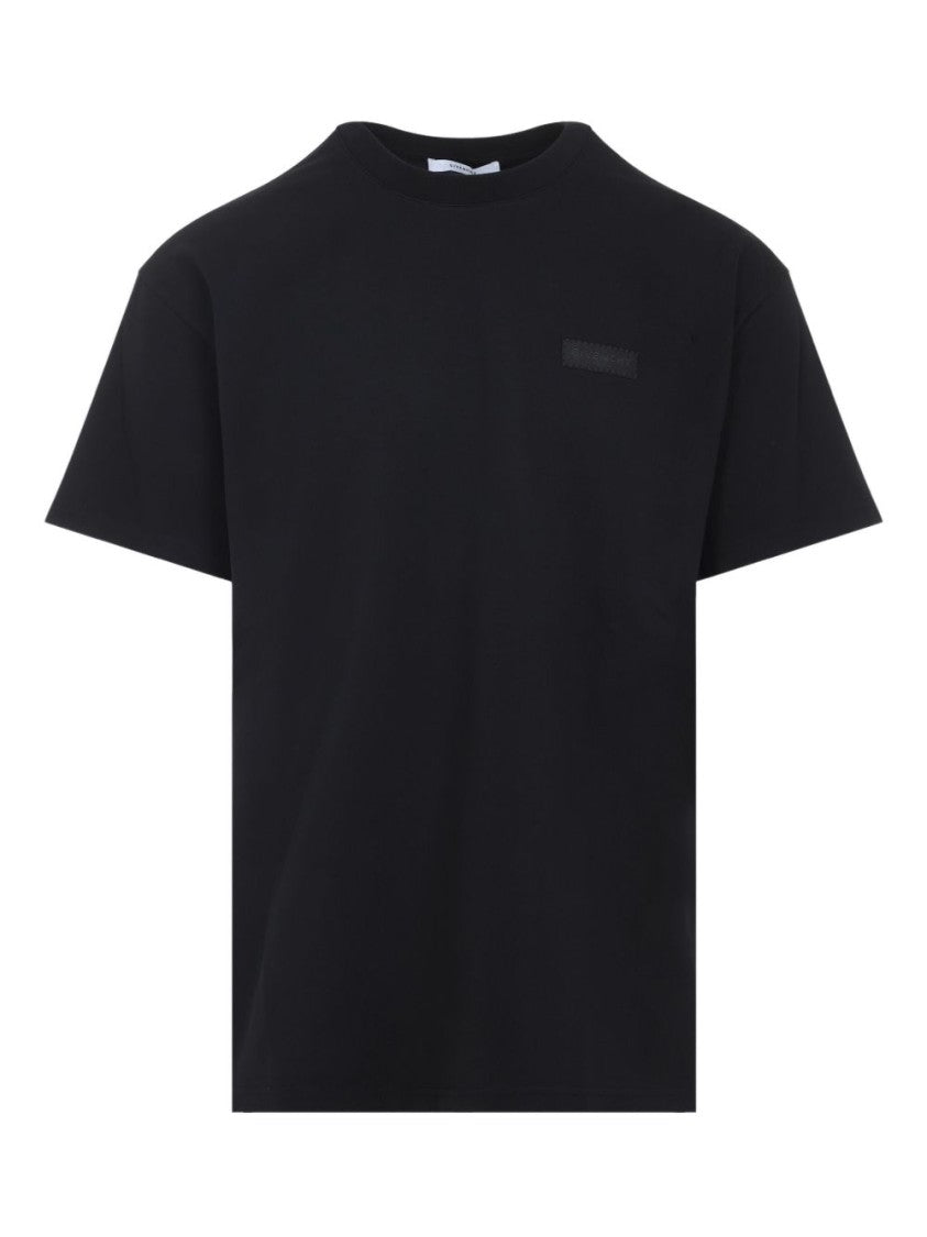 Givenchy Black Classic Short-Sleeve Tonal Patch Cotton T-Shirt