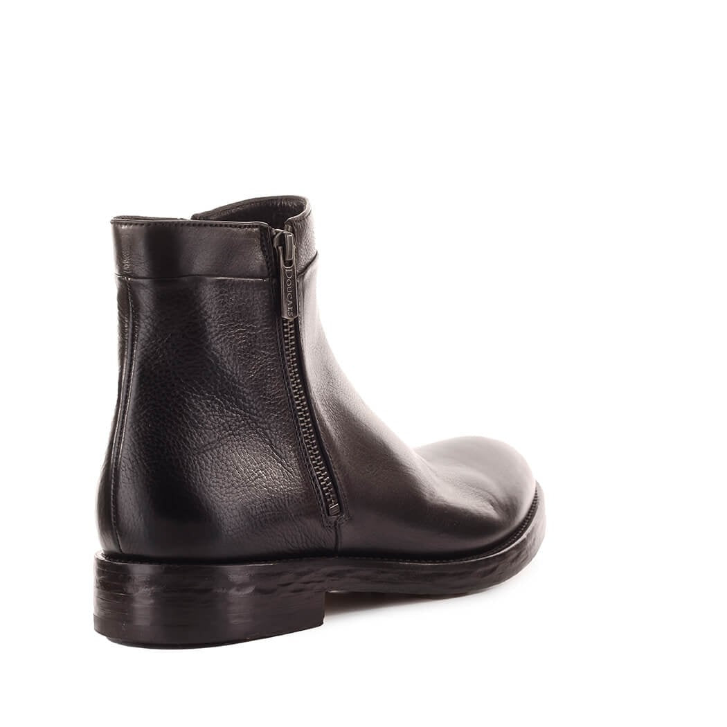 Doucal's Dark Brown Ankle Boot With Zip