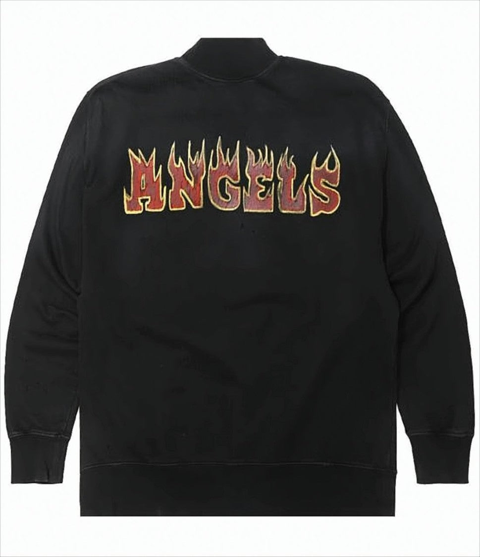 Palm Angels Black Long-Sleeve T-Shirt With Graphic Print