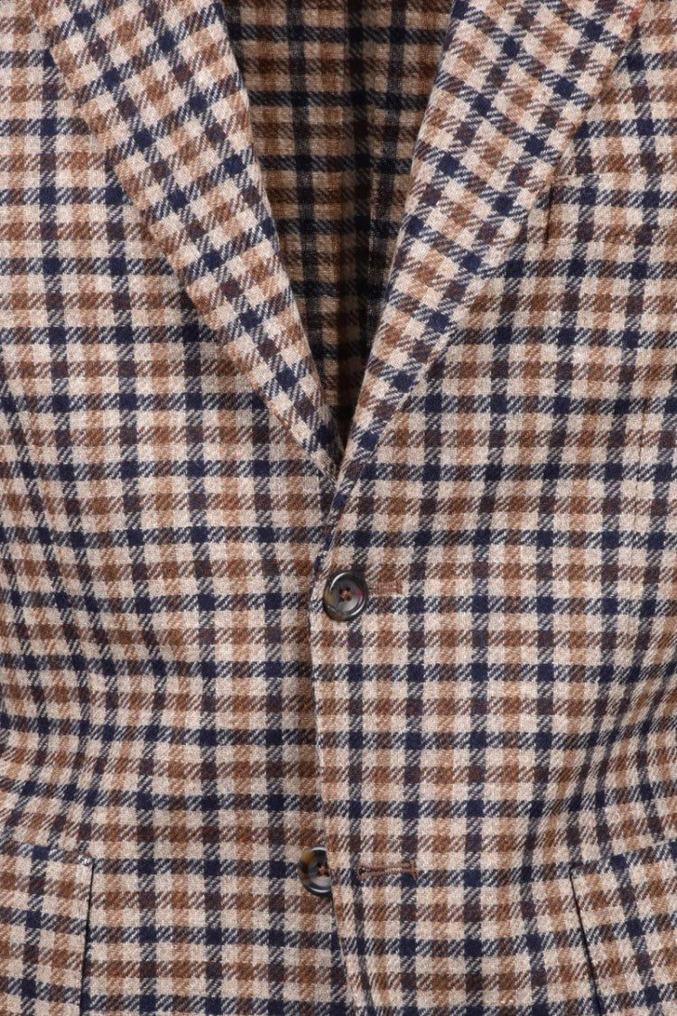 Andrea Barberi Rounded Jacket - Brown/Blue