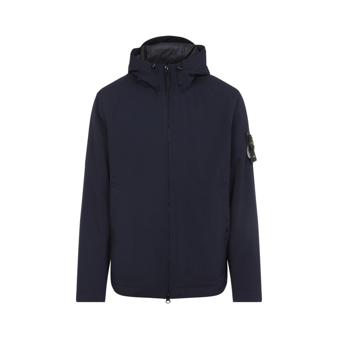 Stone Island Durable Black Coat With Hood