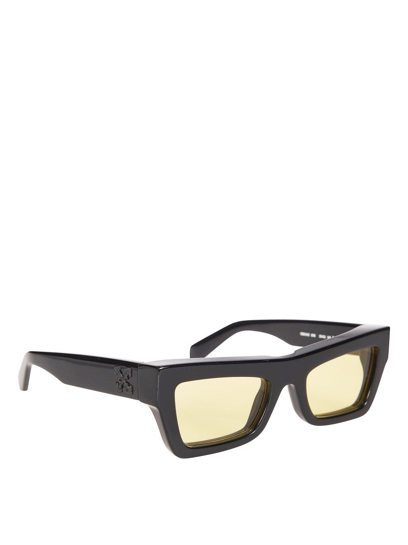 Off-White Black Charleston Acrylic Angled Sunglasses