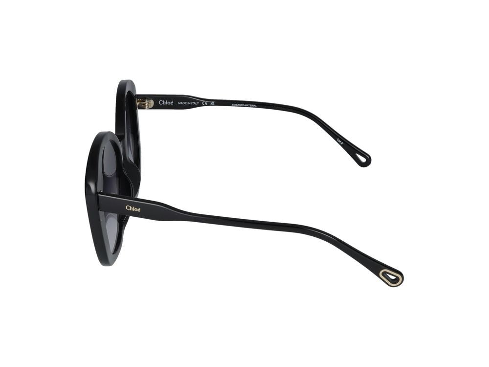 Chloé Sunglasses Ch0081s 005 Black Black Blue 55/18/140