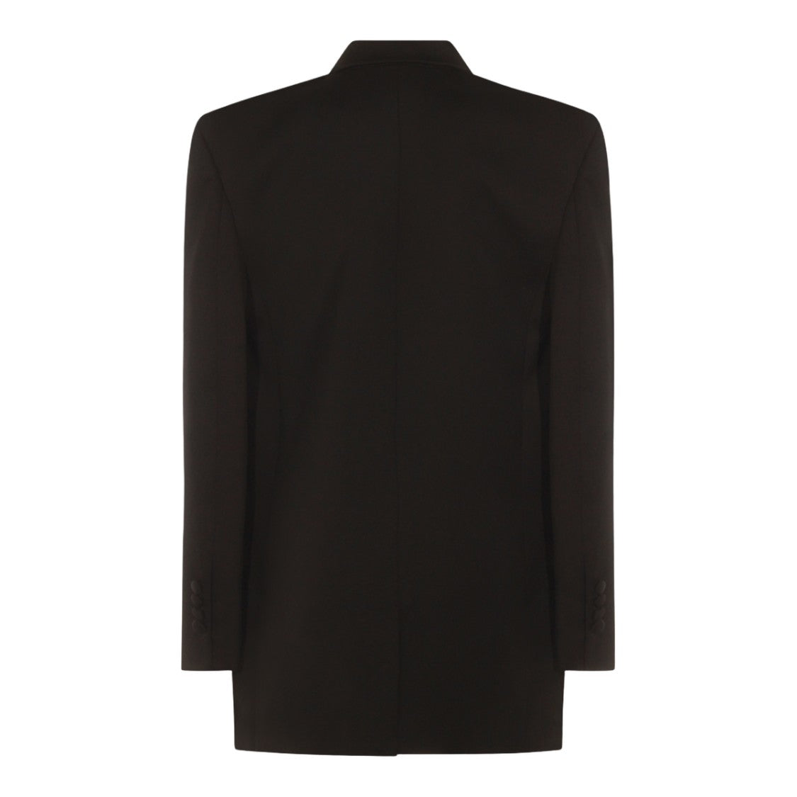 Nissa Tailored Black Double-Breasted Jacket With Wide Lapels