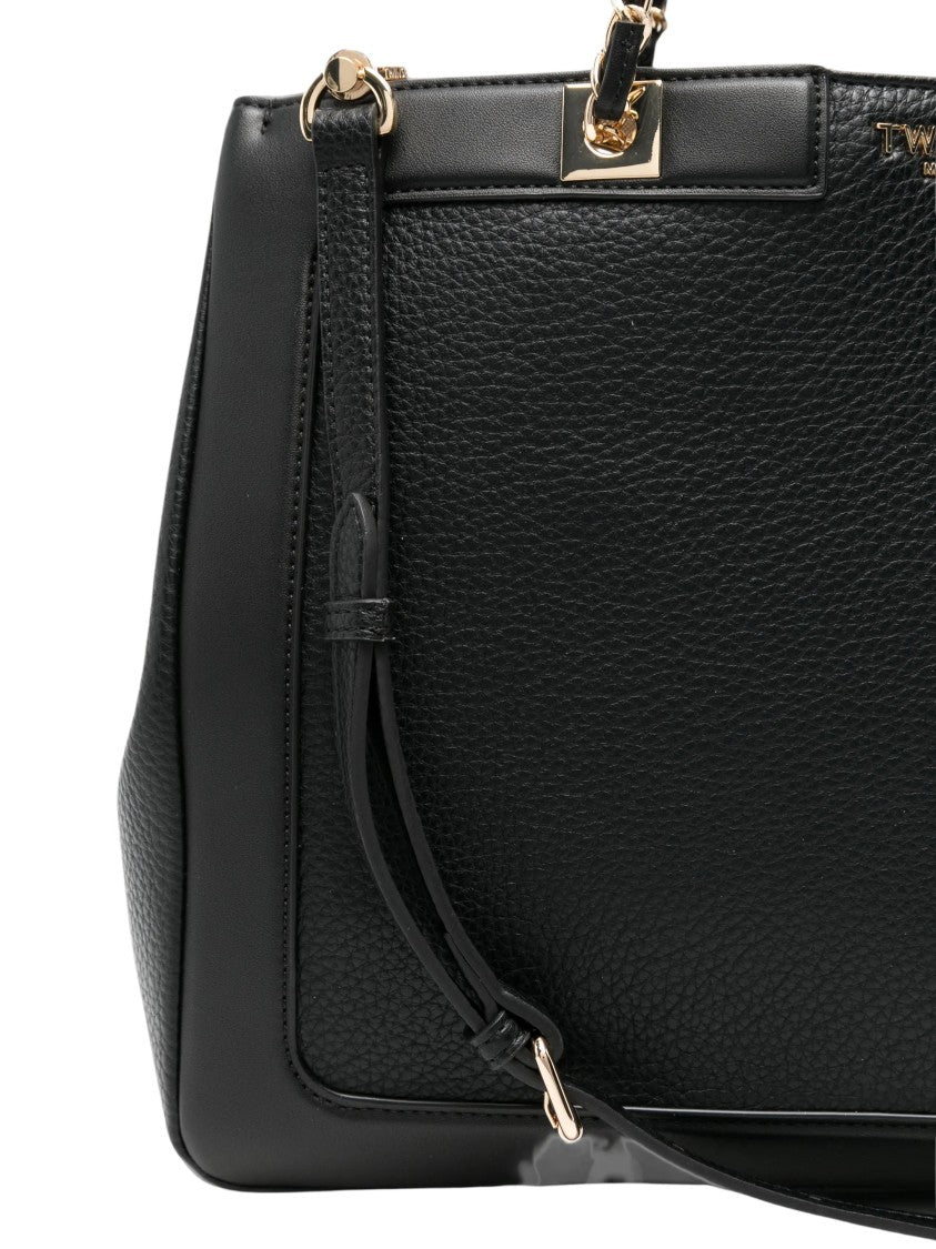 Twin-Set Polyurethane Tote Bag