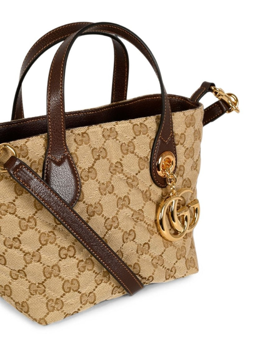 Gucci Beige Monogram Canvas Small Handbag