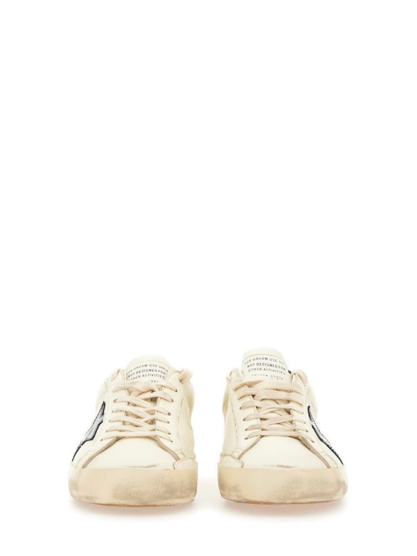 Golden Goose Superstar Distressed Goat Leather Sneakers