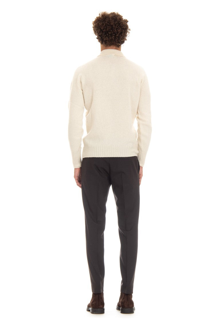 Drumohr Angora Wool Knit Polo