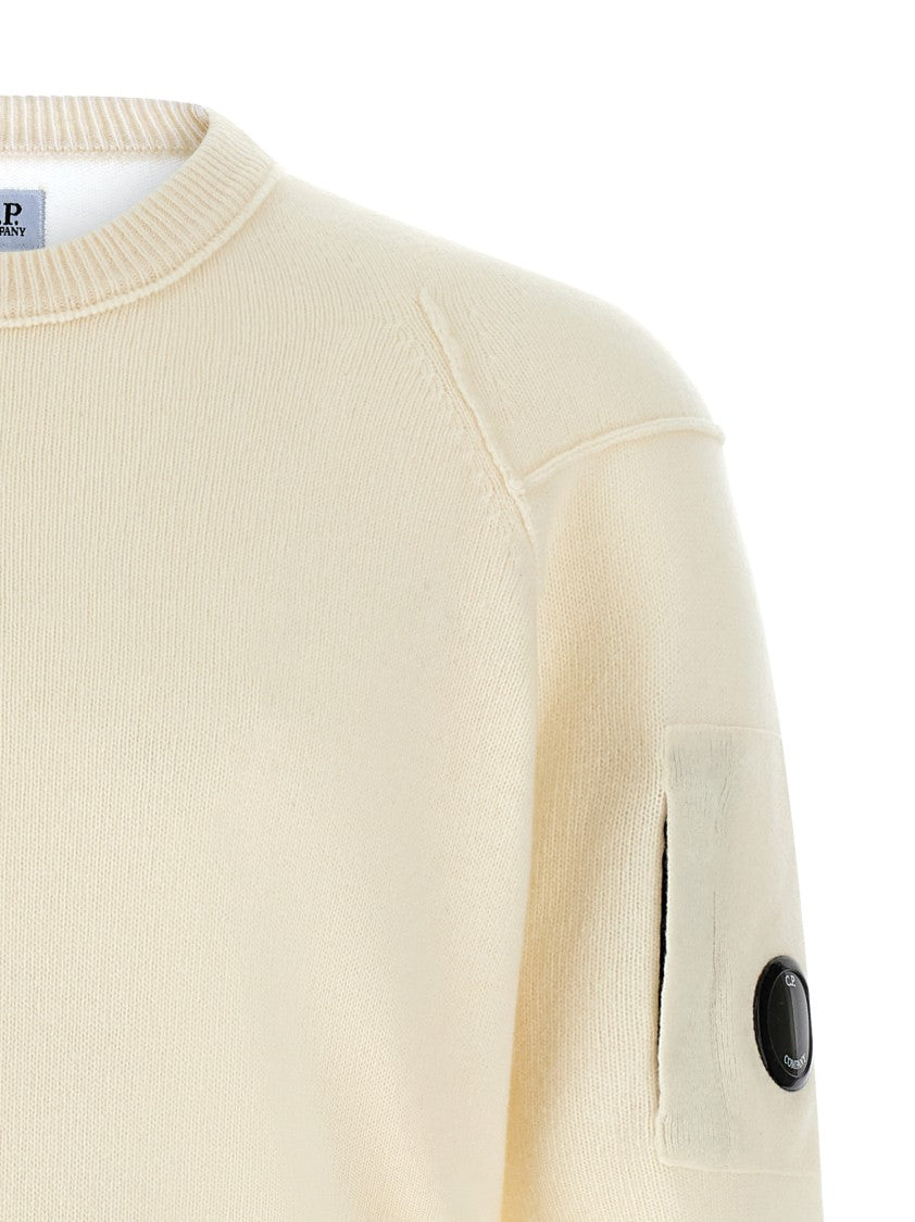 C.P. Company Wool Sweater With Contrast Stitching