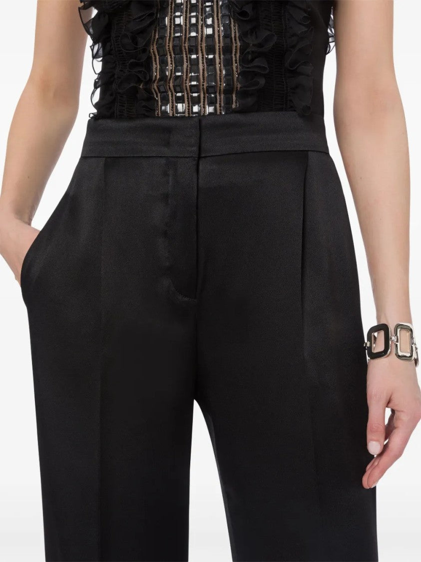 Alberta Ferretti Tailored Neutrals Pants With Minimalist Silhouette