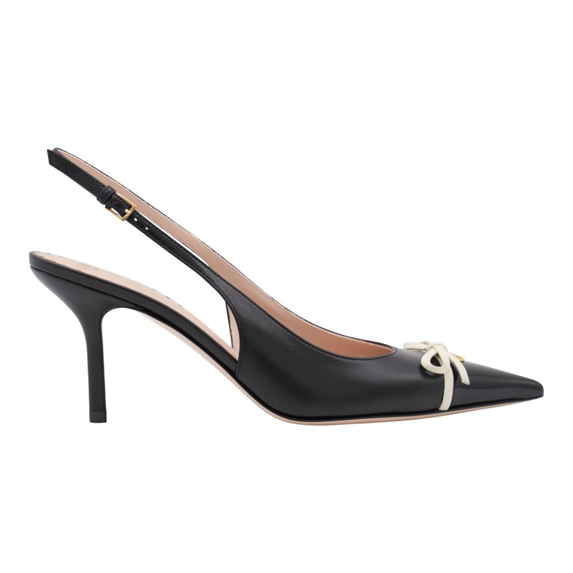 Valentino Garavani Pointed-Toe Slingback Heels With Slim Stiletto