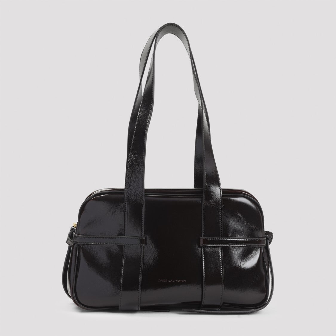 Dries Van Noten Glossy Leather Shoulder Bag
