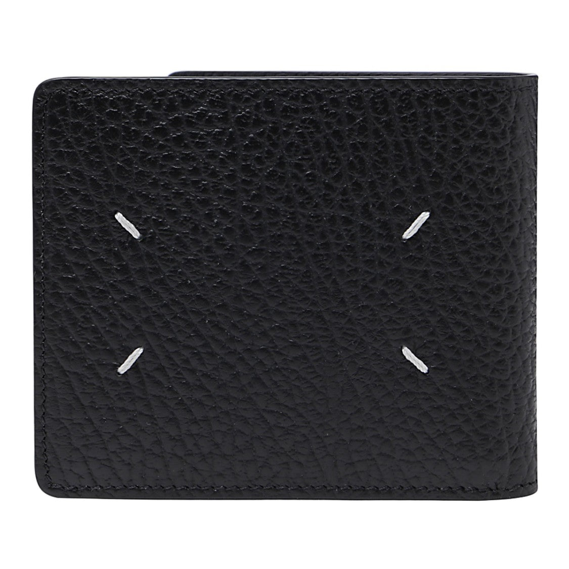 Maison Margiela Textured Black Leather Bifold Wallet