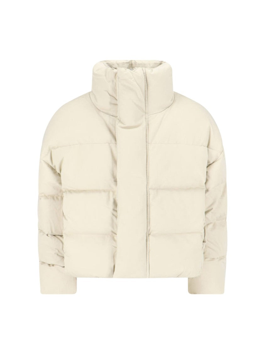 Entire Studios "Mml" Down Jacket In Cream Cotton