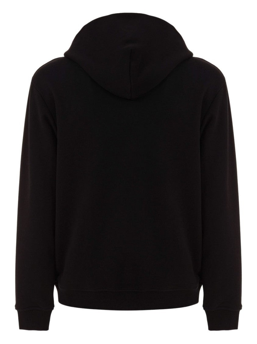 Just Cavalli Hooded Sweatshirt With Tonal Logo Embroidery