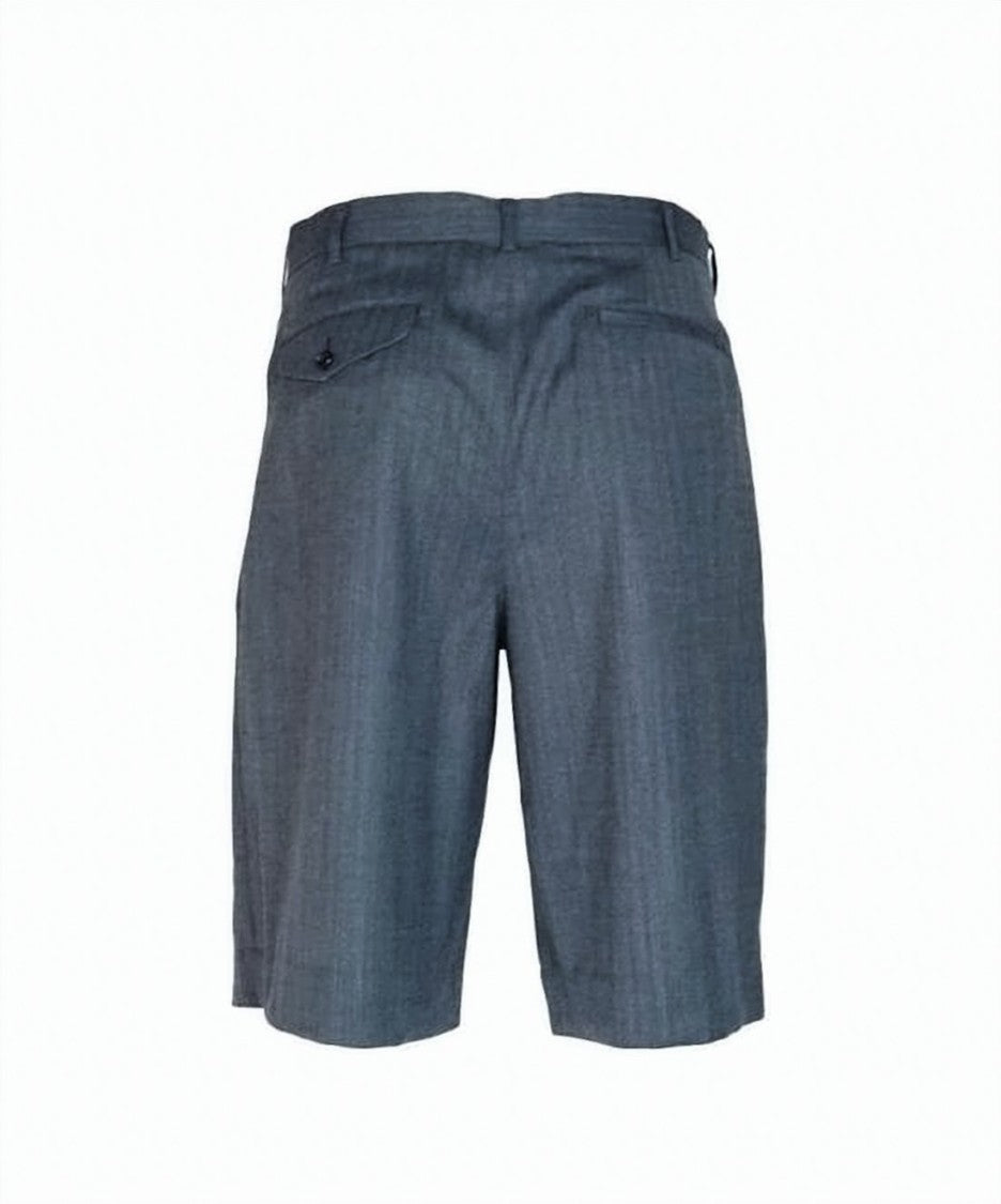 Comme Des Garçons Tailored Grey Shorts With Structured Fit