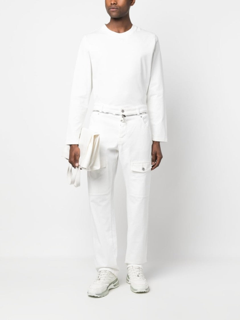 Balmain Zip-Detail Straight-Leg Jeans With Mid-Rise Waist