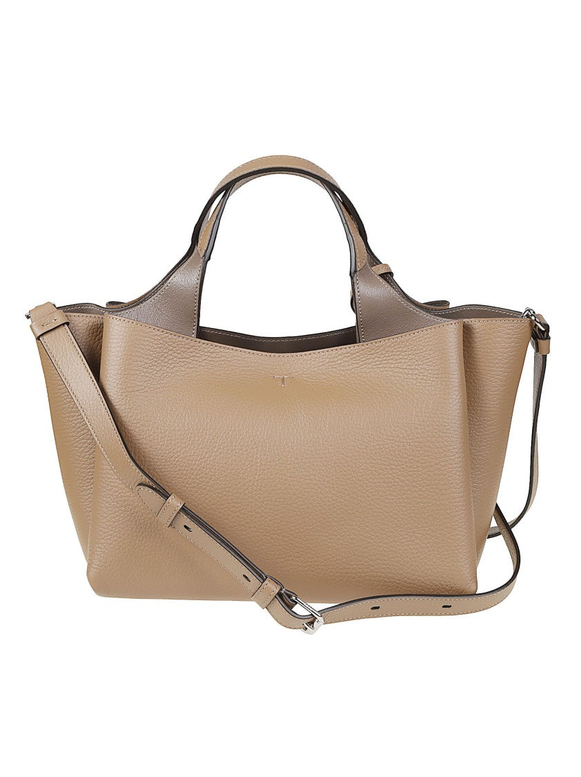 Tod's Mini Apa 2 Structured Brown Calf Leather Mini Bag