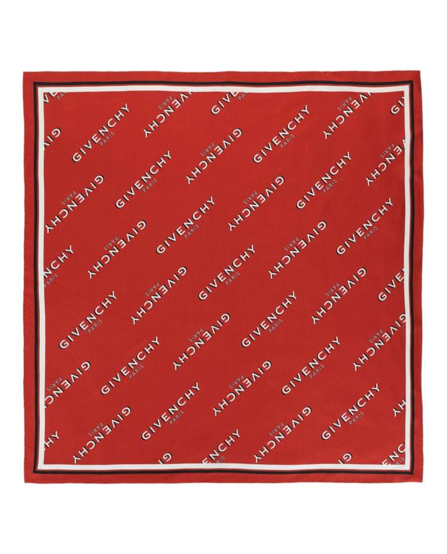 Givenchy Shadow Square Scarf In Silk