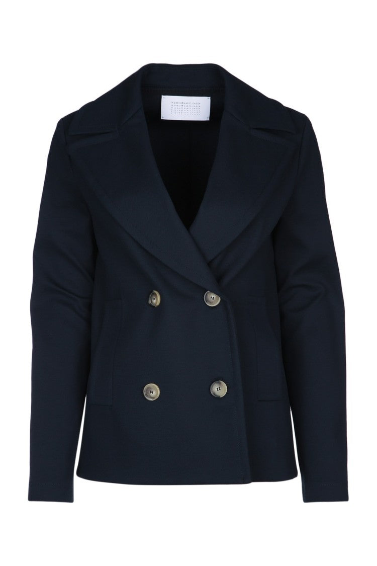 Harris Wharf London Women Peacoat Diagonal Crafted
