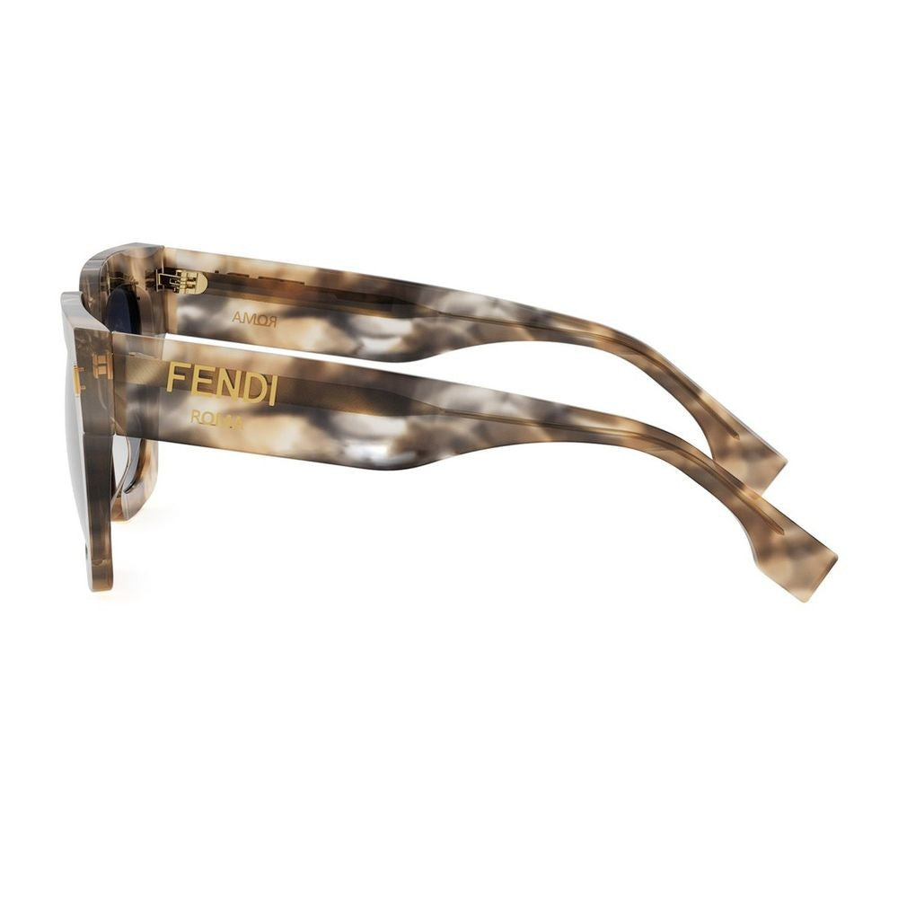 Fendi Rome Oversized Square Acetate Sunglasses