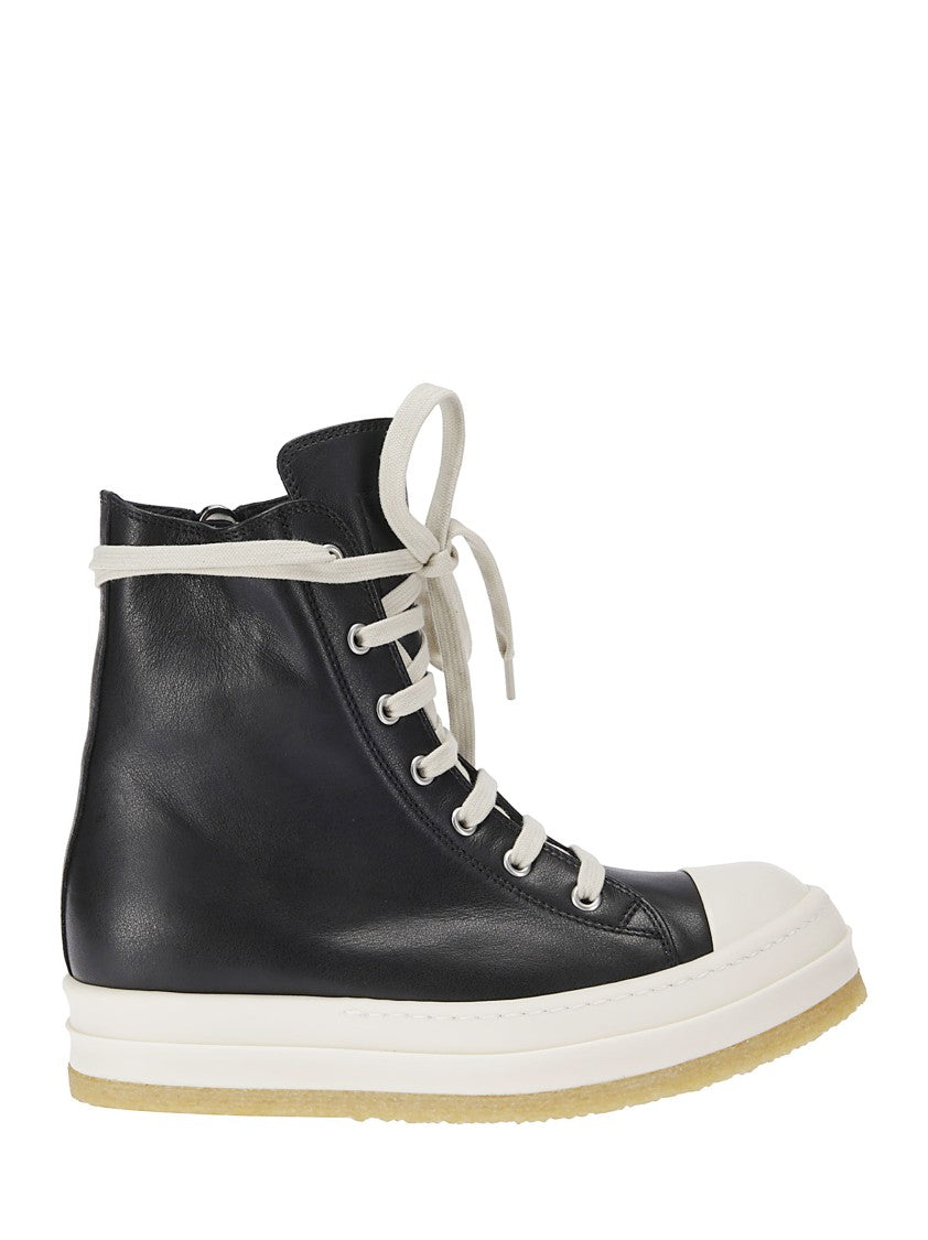 Rick Owens High-Top Sneakers With Dual Closure