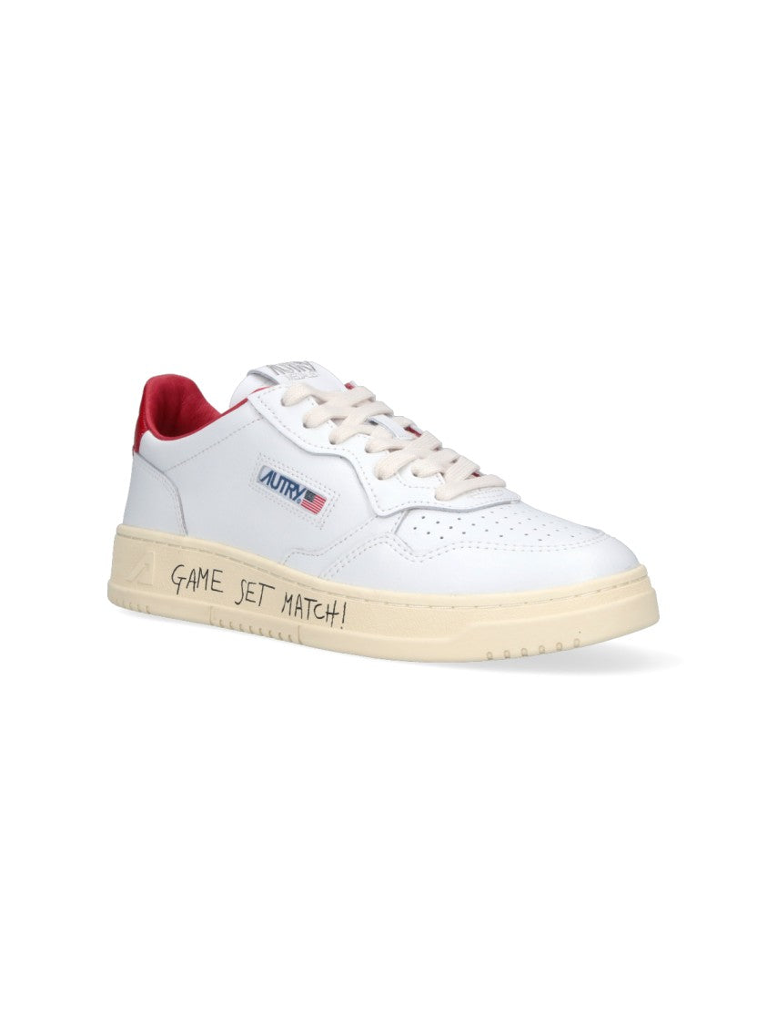 Autry White Minimalist Low Top Classic Leather Sneakers