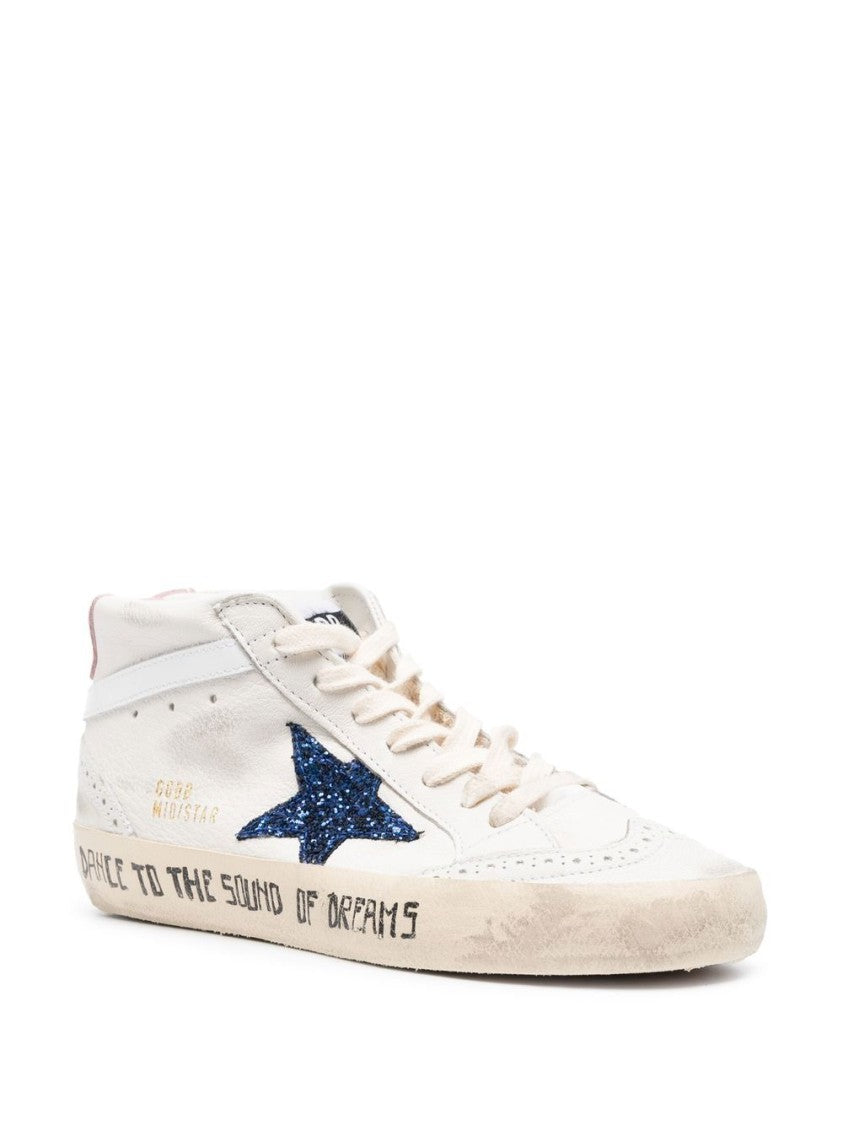 Golden Goose Mid-Top Sneakers With Distressed Sole
