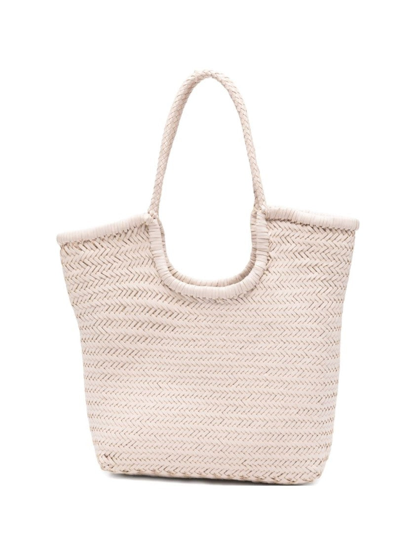 Dragon Diffusion Woven Calf Leather Shopper Bag With Structured Silhouette