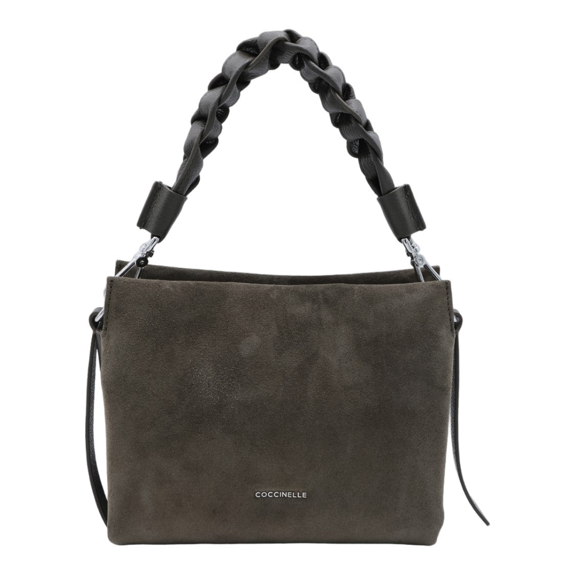 Coccinelle Structured Handbag With Braided Handle And Minimalist Design