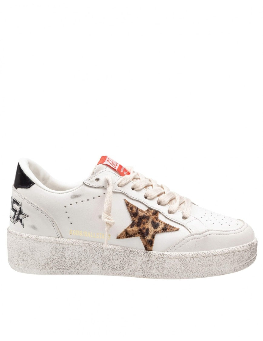 Golden Goose Sneakers Ball Star 2 In White Leather