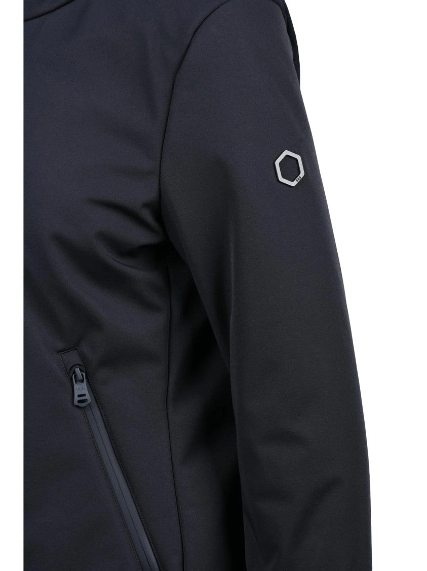 Hox Navy Blue Polyamide Down Jacket
