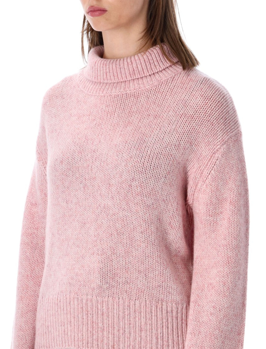 Lisa Yang Femi Relaxed High-Neck Textured Sweater
